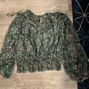 Size XL Sheer Free People Blouse